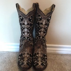 Black Corral Cowboy boots - like new